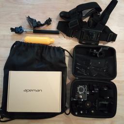 Used once, comes with all accessories.
Action camera, waterproof. Bargain