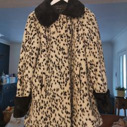 Fux fur coat, size 10. Love this coat, really nice and well looked after.