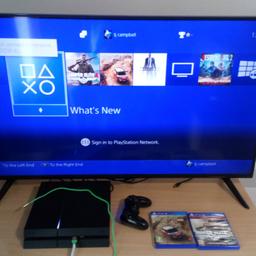 All work in perfect condition. Ps4 comes with 2 games. Panasonic TV is 4k uhd 48 inches, smart freeview.