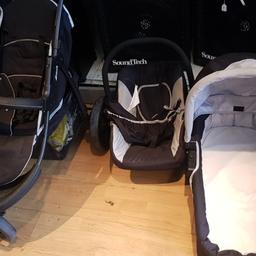 Very good condition , set of 3

Has Buggy / stroller, Carseat that can be used on the buggy and a carry cot

the covers may need a wash but the units are in good working condition

collection only from iSell B23 6UE 

£40 for the set to clear
