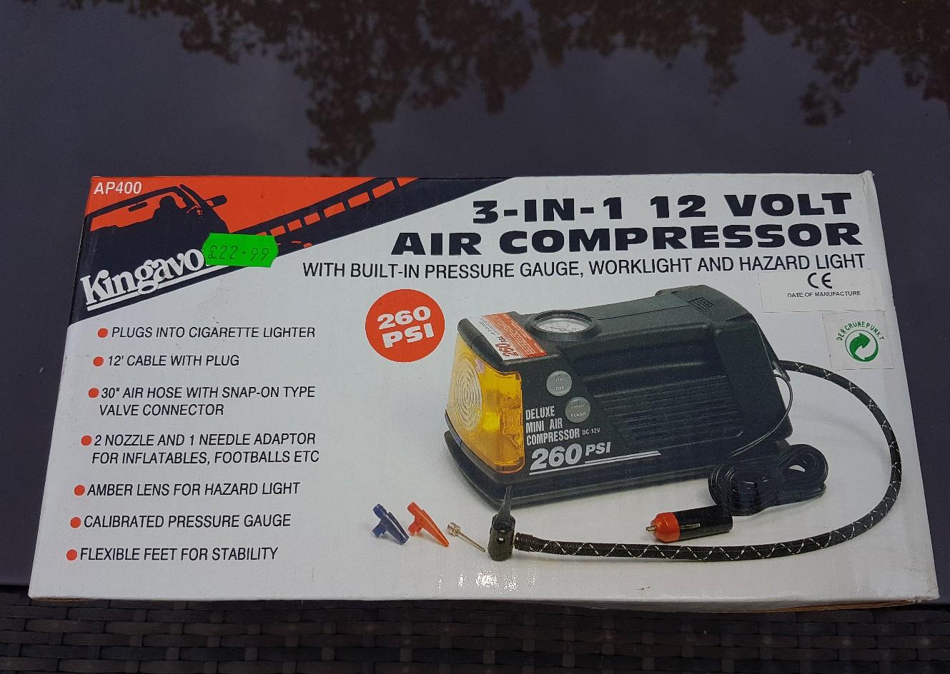 3 In 1 12 volt Air Compressor in B17 Birmingham for £15.00 for sale
