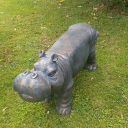 Lovely hippo an rino statues