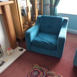 Lovely teal blue armchair. In very good condition.