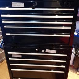 Brand New 10 Drawer Tool Station by Halfords.

Top set is a 5 drawer top chest with keys

bottom bit is also 5 drawers with pull bar and wheels

this has never been used but will have slight Mark's/ scarfs from moving and handling

top bit retails £129 and bottom retails £220

ISell the whole set for £280 Bargain to clear (£400 RRP)

Collection only from iSell B23 6UE