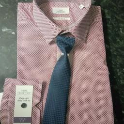 New Next men's slim fit shirt. Collar 14 1/2". Collection only