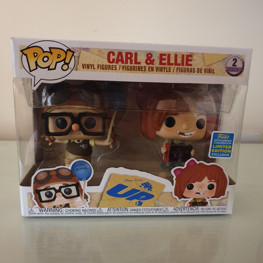 Carl & Ellie 2 Pack Funko Pop! - Disney/Pixar: UP - SDCC 2019 Official