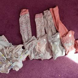 8 sleepsuit 
4 pjs 
all in good condition