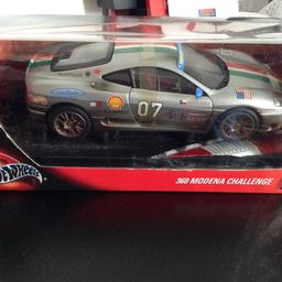 This is the fantastic 360 Modena challenge from the race used (dirtylook )hotwheels range ..never been on display. Only removed for photos . Slight damage to box as shown  in photo