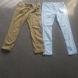 Chino's- Size 10

Jeans- Size 10

Both hardly worn and in great condition.

£4 each or both for £6.
