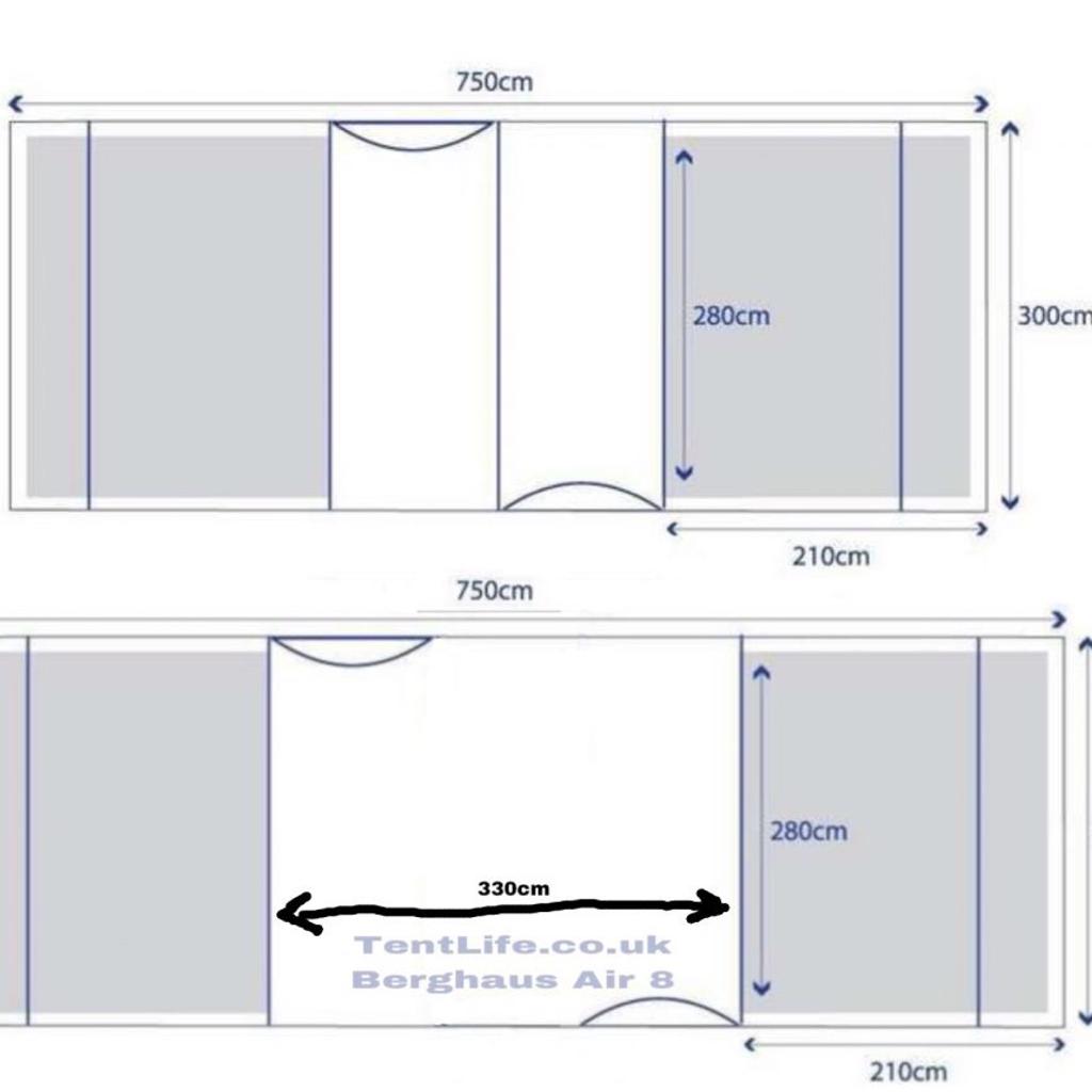 Berghaus air 8 outlet dimensions