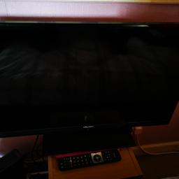 Has built in youtube netflix free view selling as upgrading to a bigger TV. Comes with remote. Fully working