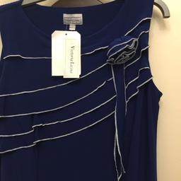 Blue maxi dress size 16, new
