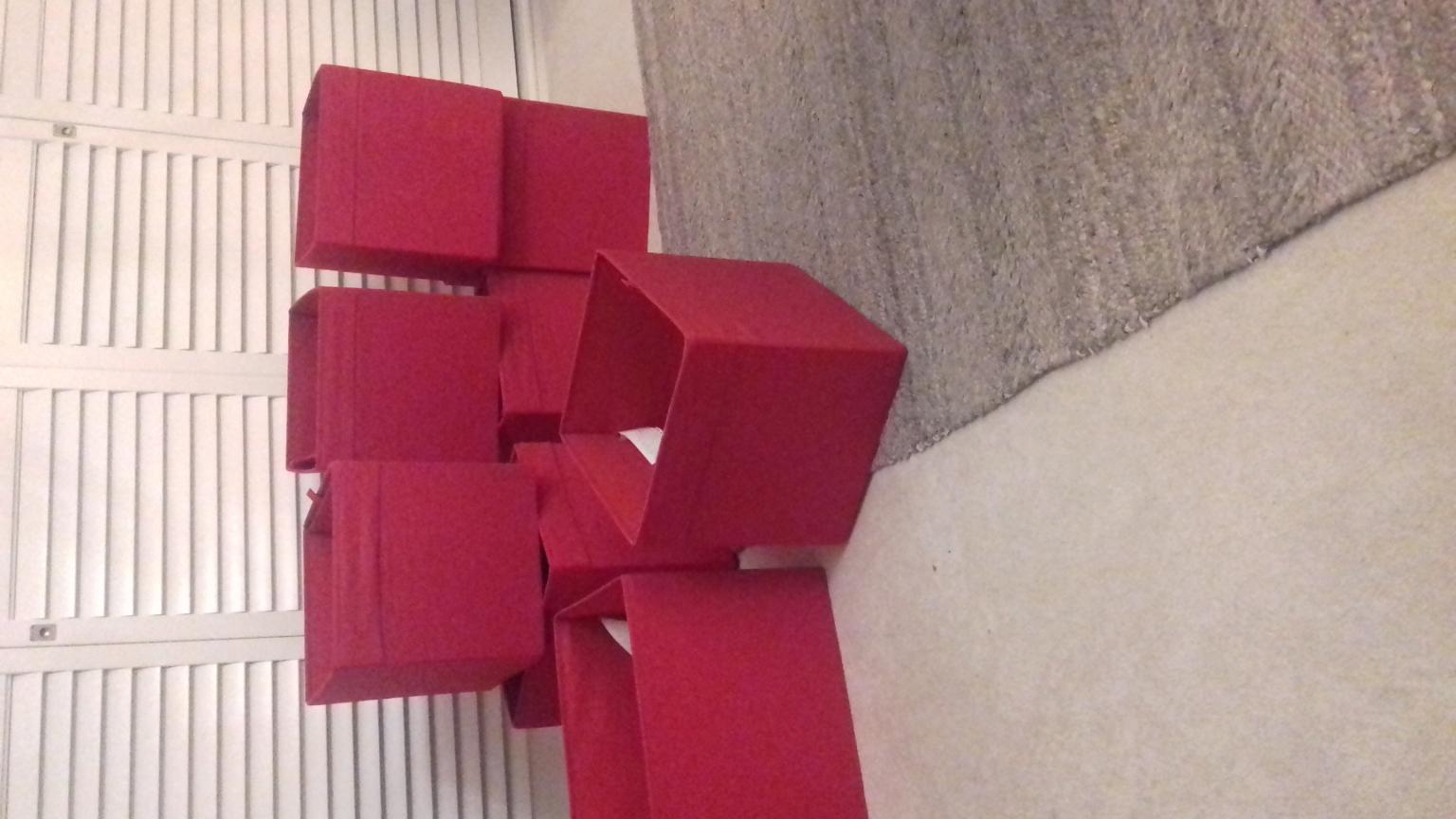 Ikea 8 red kallax boxes in SR7 Murton für 10,00 £ zum Verkauf Shpock DE