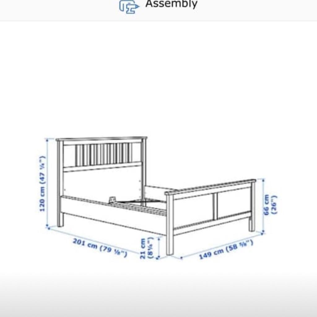 IKEA HEMNES DOUBLE BED FRAME in LS12 Leeds for £80.00 for sale Shpock