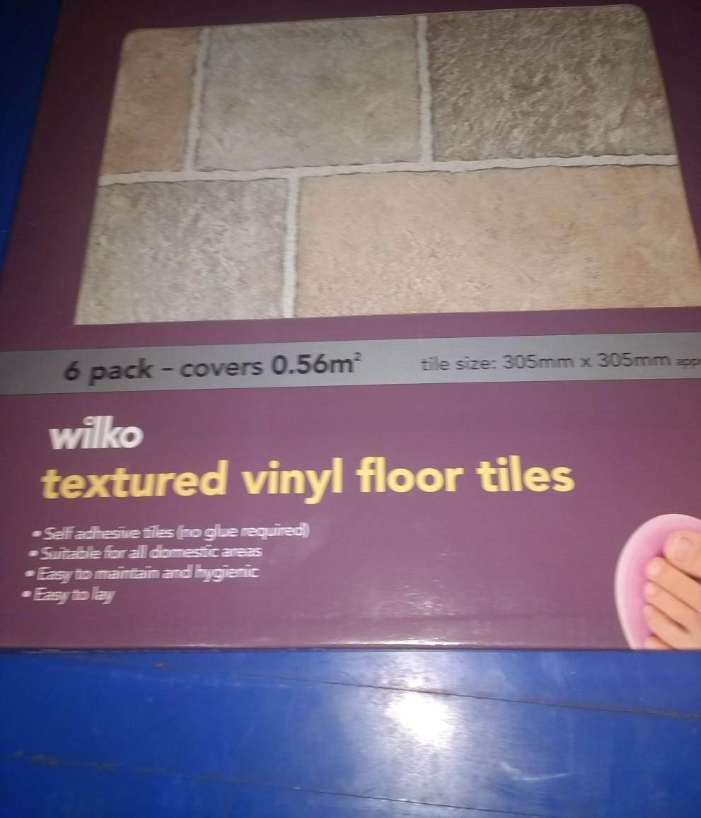 7 packs wilko self adhesive vinyl floor tiles in Rochdale for £3.00 for sale Shpock