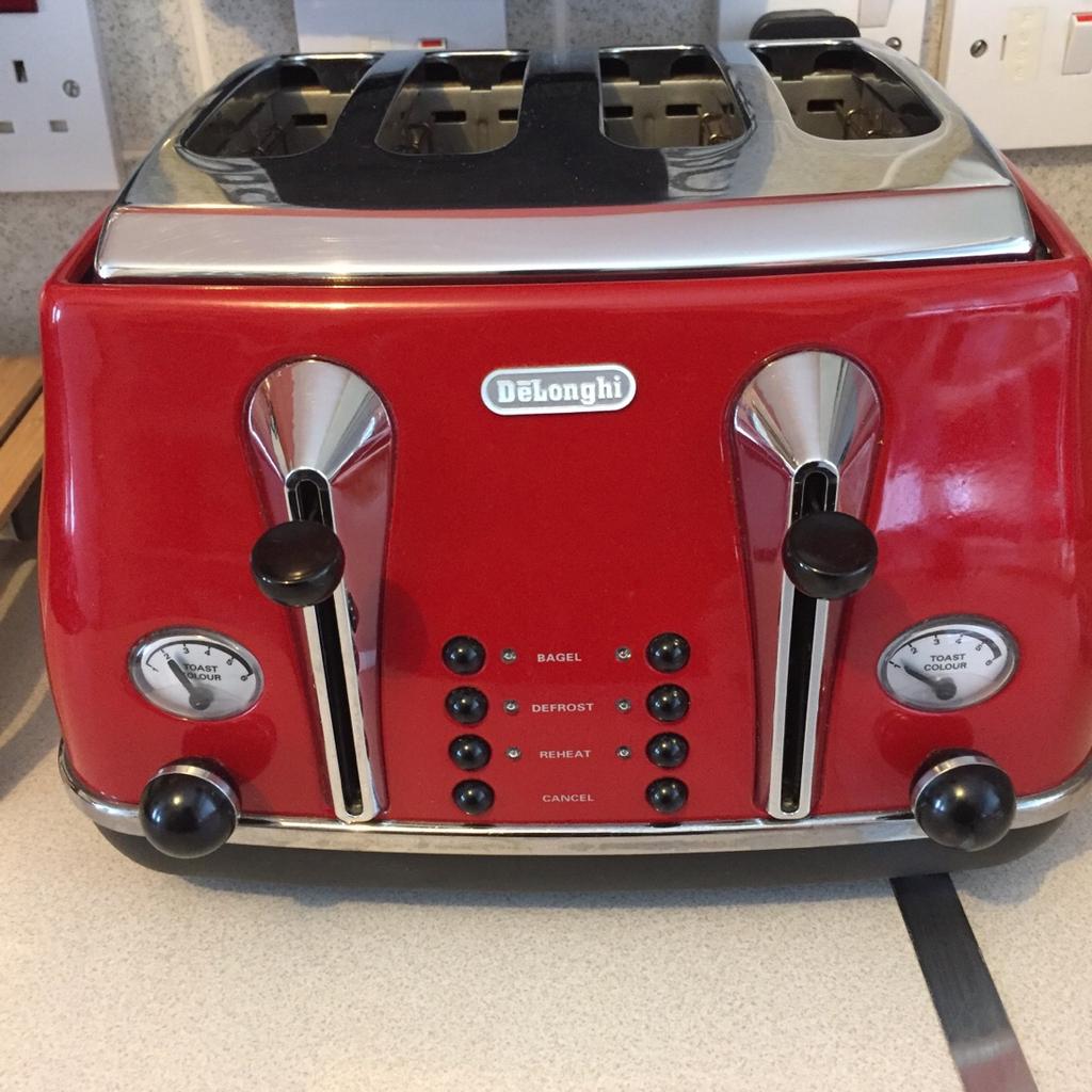 Buy DELONGHI Micalite CTOM4003R 4-Slice Toaster - Red