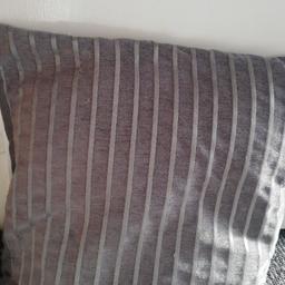large grey cushions for sale 
excellent condition 
20x20inches 
sale due to redecorating 
10 pound or near offer