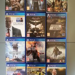 Games at £10 each

Any fifa £5 each

If interested in all games happy to sell as a bundle for £75 all in