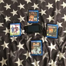 Ps vita slim, works perfect, minor scratches, 5 games included (need for speed most wanted)