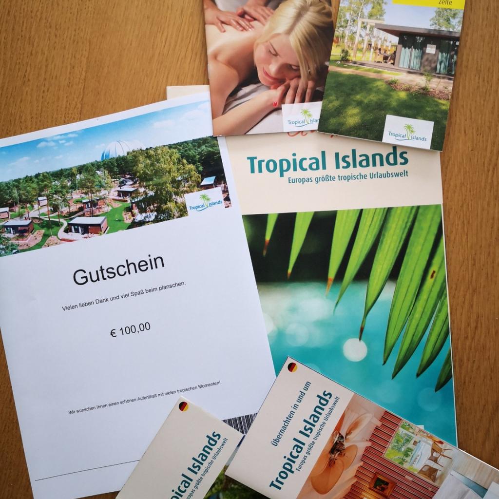 Tropical Islands Gutschein 100€ Wert in 12529 Schönefeld für 90,00