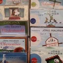 Verkaufe 9 Teile Hörbücher. Von Jörg Maurer (Krimi).Jeder Teil besteht aus 6 CD .Nur einmal gehört.Keine Kratzer. Kein Versand.Verkaufe alle zusammen .Pro Teil 15 Euro.