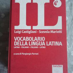 vocabolario della lingua latina
lat-ita.  ita-lat.   buono stato
Castiglioni -Mariotti