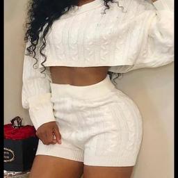 White Two Piece Knitted Shorts Set from Fashion Nova. Brand New, Excellent condition. Perfect for Summer and even most seasons! Size L also can fit a medium.

Open to offers

Free Delivery available 