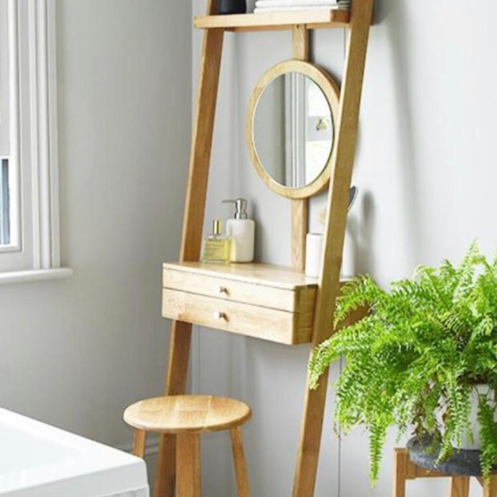knee length dresses for ladies Stylish Wooden Dressing Table for Small Corners dark wood dressing table main image 1