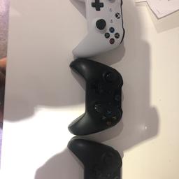 3 working xbox controllers, i am willing to sell one, two or all three of them, one will be £25, two will be £45 and thre will be £60 (you can choose which controllers you want)