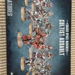-Pack of 21 minatures, unused ready to be glued and painted
-great models to paint 
-pack also includes a chaos Aspiring champion