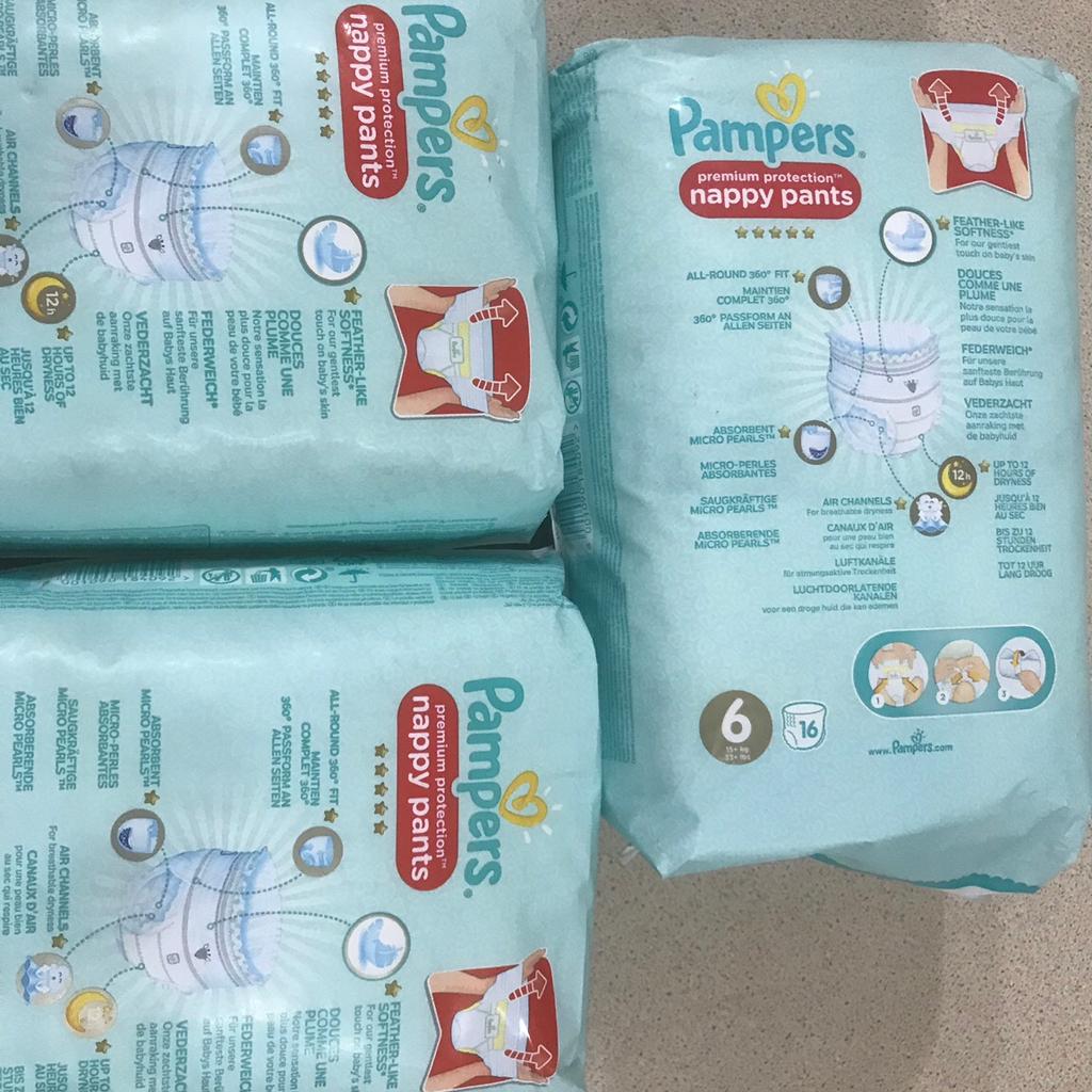Pampers Premium Protection Nappy Pants Size 6