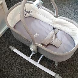 mothercare motion rocker for sale has been a god send to us as our baby loved it but unfortunately has grown out of it now...can lie flat as a tiny bed or can gradually be sat up as a chair as baby gets bigger...has vibrating motion and has many different settings for baby including mothers heartbeat and nature sounds...really lovely item has been well kept and is clean from smoke free home ....these retail around 100 pound still will sell for 20