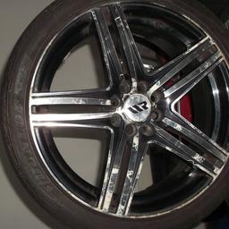 Multi Fit 17" Alloy Wheels
Marks on Rims

2 x 215 40 17 
5mm tread and 3mm Tread 

2 x 205 40 17 
3mm Tread and 2mm Tread 

150.00 ono