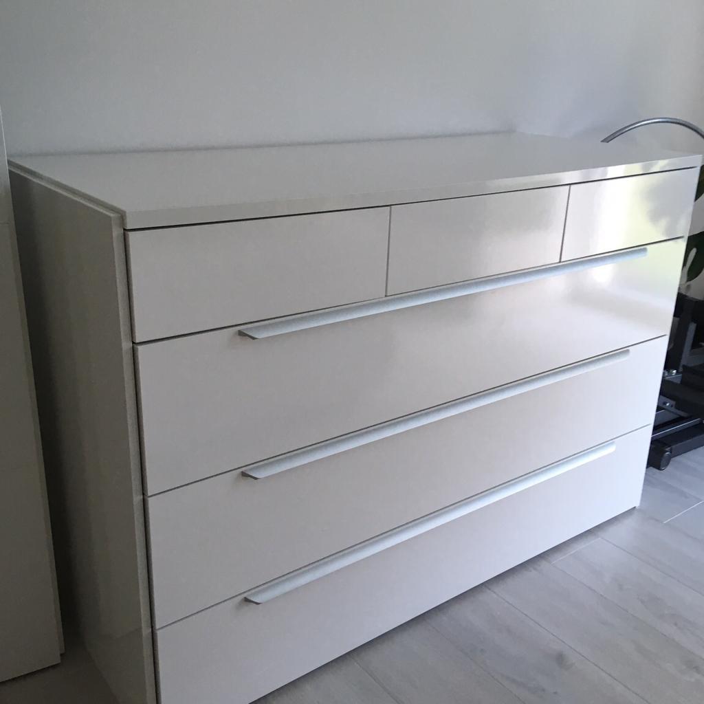 Paidi Wickelkommode Weiß Hochglanz 140 cm in 76676 Graben-Neudorf für 300,00 € zum Verkauf