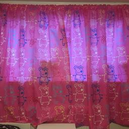 Peppa pig curtains used but excellent condition message for measurements collection Bletchley