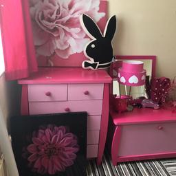 I am selling my girl bedroom furniture in good condition just one for the drawers has a mark on it