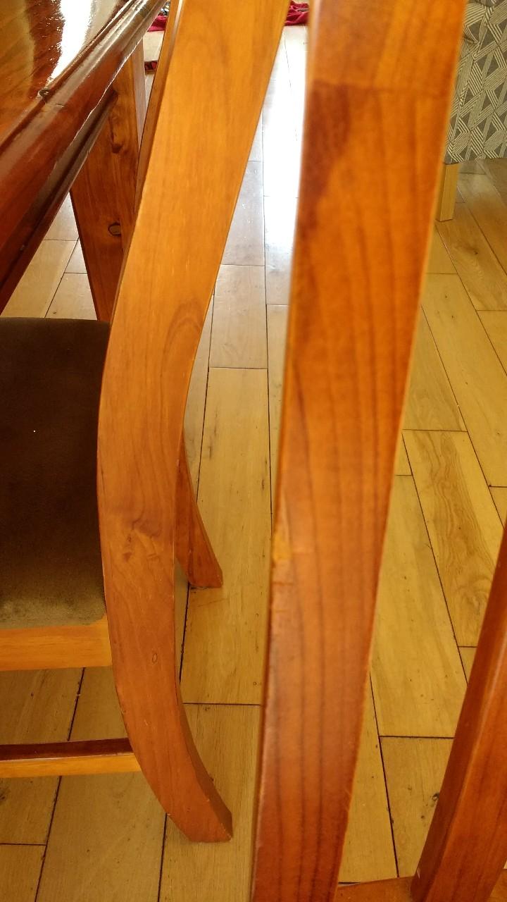 large solid wood table and six chairs in M6 Salford for £60.00 for sale