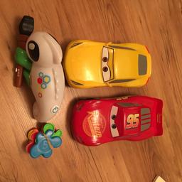 Lightning McQueen and Cruz Ramirez cars from Cars 3. Light up and speak when they are played with. Smart Scan Colour Chameleon and various colour pieces.
From a pet and smoke free home.
Yours in return for a small donation to the previous owner’s piggy bank 😃
Collection only please