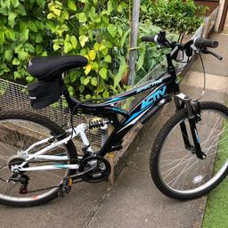 Back for sale Genuine interest only Good condition mountain bike with suspension 26” wheels 