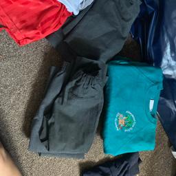 3x jumpers Size 4/5
1x plain blue polo top 
1x red pe shorts 
1x red pe top 
4x trousers ages 4/5/5-6 
2x shorts ages 4-5 

No longer needed. Can collect for free as a bundle!!