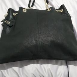 real leather black bag brand new