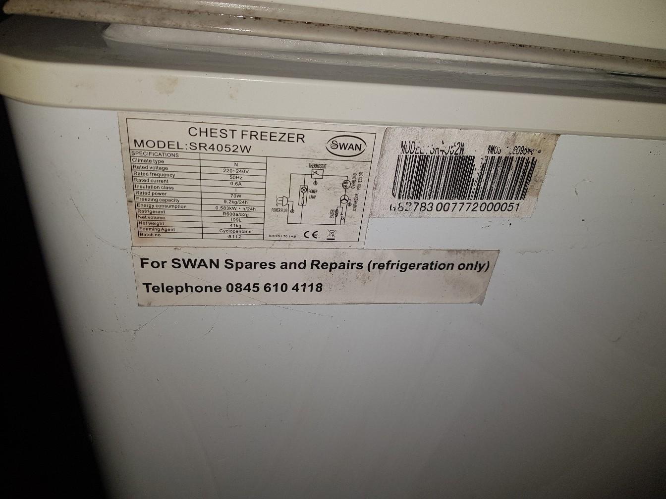 swan 199L chest freezer in WN6 Wigan for £60.00 for sale Shpock