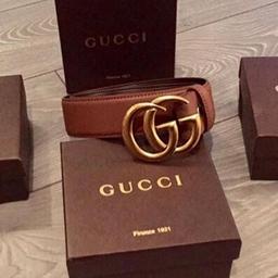 Brand new, unused Gucci inspired tan belt, full leather, fits UK size 8-14 ( 28-34 waist), comes with box