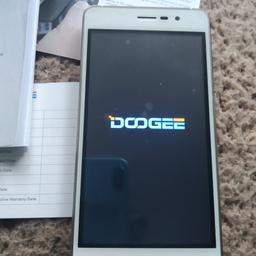 Doogee x10 , Selling as not working , it Powers up , charges , but is freezes on the Logo . It may be a easy fix for someone . Dual SIM , SD slot , 8gb ROM 5mp and 2mp cams, phone and box , no charger ,screen protector looks factory fitted . local pick up . 
