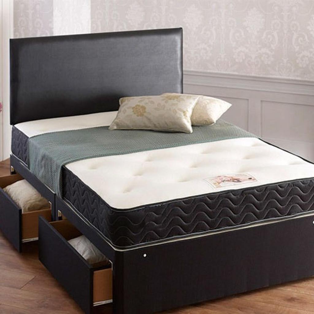 BRAND NEW LEATHER DIVAN OPTIONAL BASES, HEADBOARDS AND MATTRESSES
AVAILABLE IN 5 COLOURS AT VERY LOW PRICE

THREE SIZES(Base only)

✴️Single £70
✴️Double £90
✴King £110

COLOURS AVAILABLE

✴️Black
✴️White
✴️Grey

Head Board £30
Drawers £20 (each)

DIFFERENT MATTRESS OPTIONS AVAILABLE

💬WHATSAPP = 07566808408
☎️CALL = 01617913101