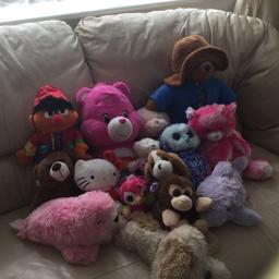 Large amount of soft toys most in new condition