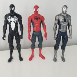 3 x spiderman figures in good condition.
Collection only