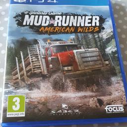 mud runner American wilds ps4 game in good condition only problem is disc holder part is broken but otherwise all ok pick up L6