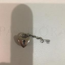 heart lock and key pandora charm. no longer have the box. can post if buyer pays for cost or collection from b14