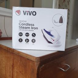 SELLING A CORDLESS STEAM TRAVEL IRON ONLY OPENED TO CHECK CONTENTS

BOX A BIT DAMAGED

COLLECTION WELCOME OR MESSAGE ME FOR DELIVERY COSTS